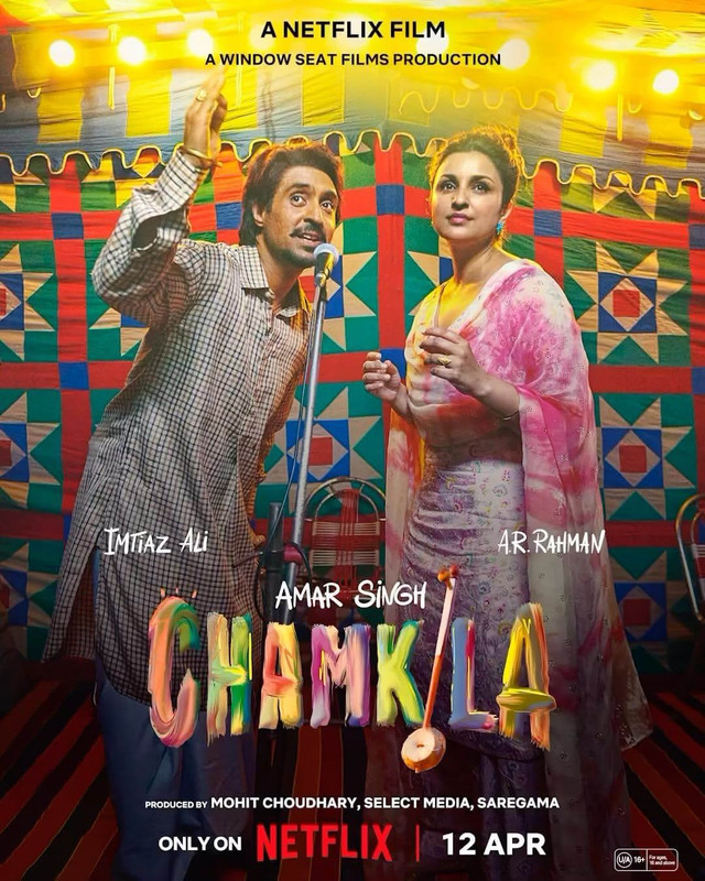 Amar Singh Chamkila (2024) Hindi 720p HEVC NF HDRip x265 AAC MSubs Full Bollywood Movie [750MB] Full Movie Download