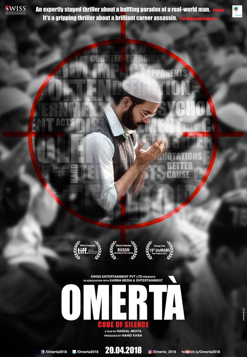 Omerta (2017) Hindi 480p HDRip x264 AAC ESubs Full Bollywood Movie [300MB] Full Movie Download