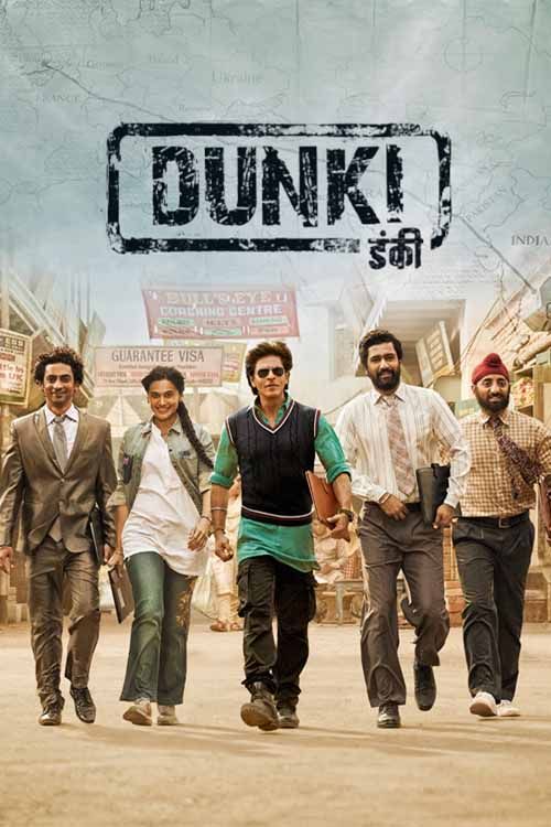 Dunki (2023) Hindi 1080p NF HDRip x264 AAC 5.1 ESubs Full Bollywood Movie [3GB] Full Movie Download