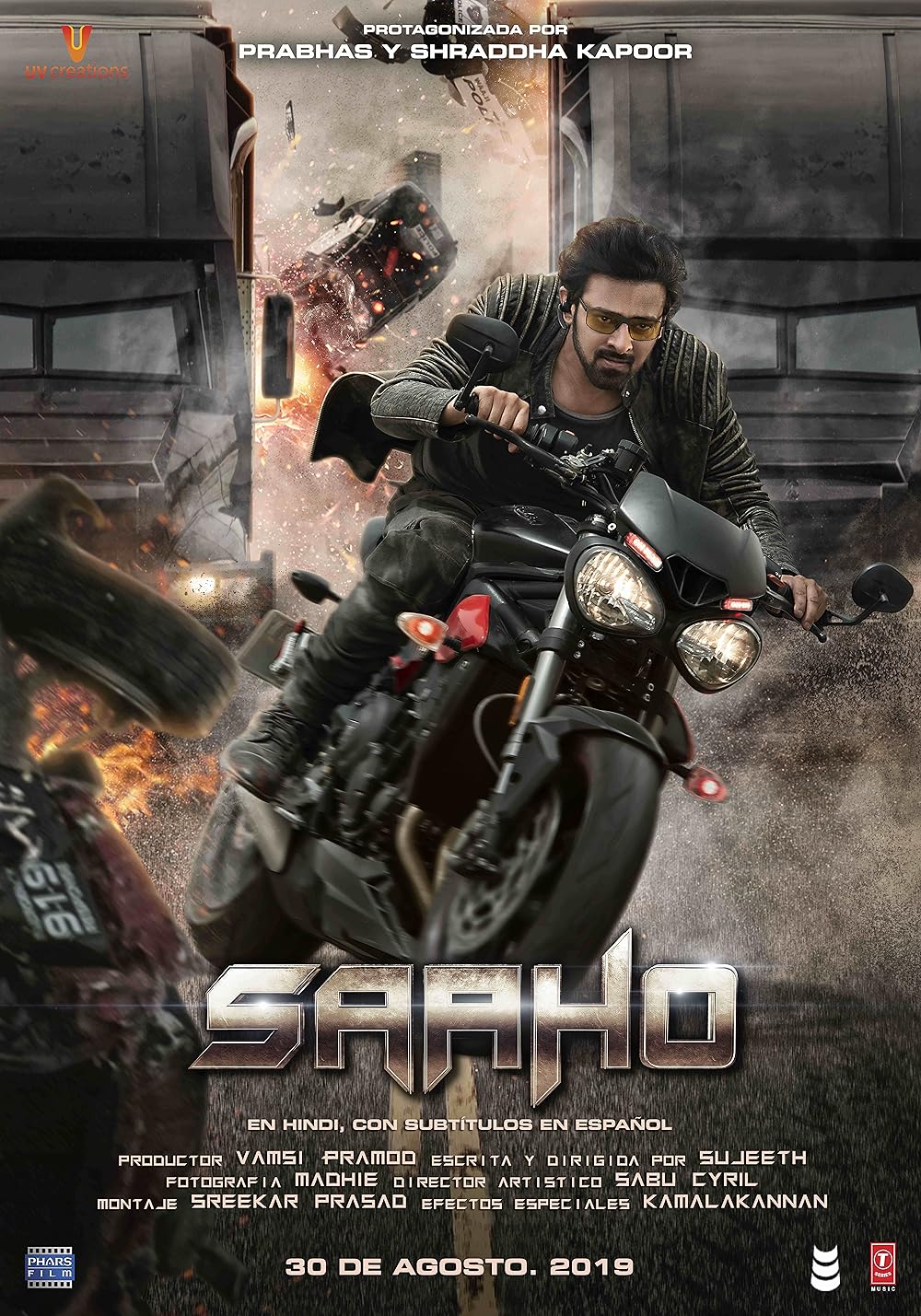 Saaho (2019) Hindi 720p NF HDRip x264 AAC 5.1 ESubs Full Bollywood Movie [1.5GB] Full Movie Download