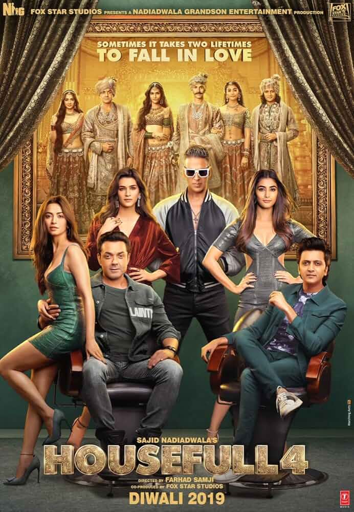 Housefull 4 (2019) Hindi 720p HDRip x264 AAC 5.1 ESubs Full Bollywood Movie [1.2GB] Full Movie Download