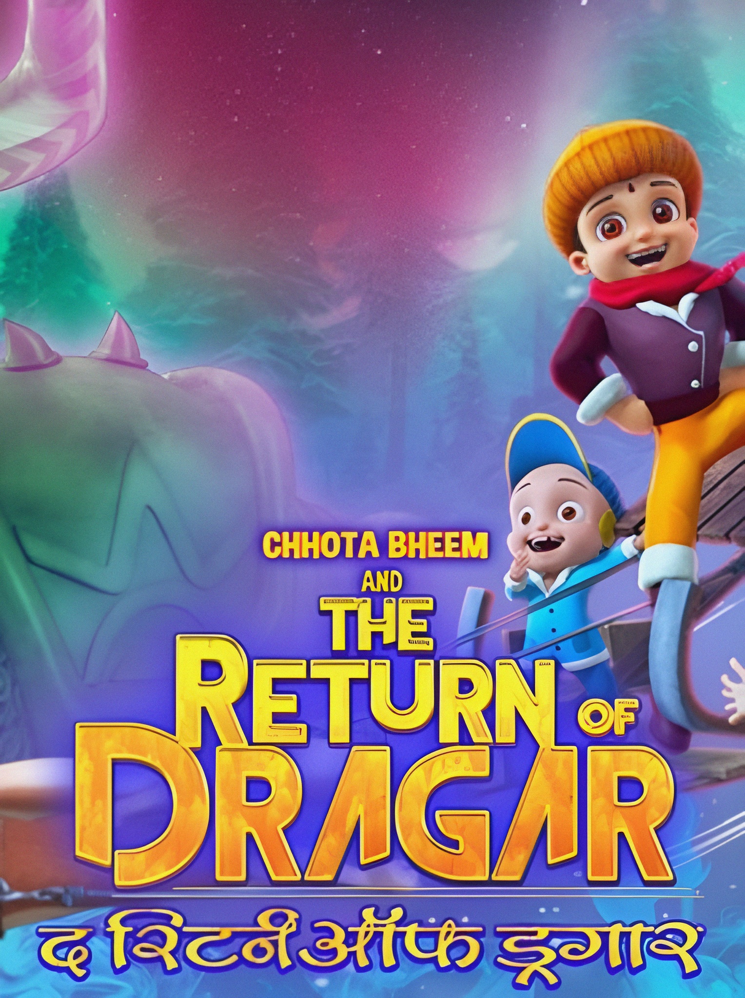 Chhota Bheem and the Return of Dragar (2022) Hindi 720p HEVC HDRip x265 AAC Full Bollywood Movie [350MB] Full Movie Download