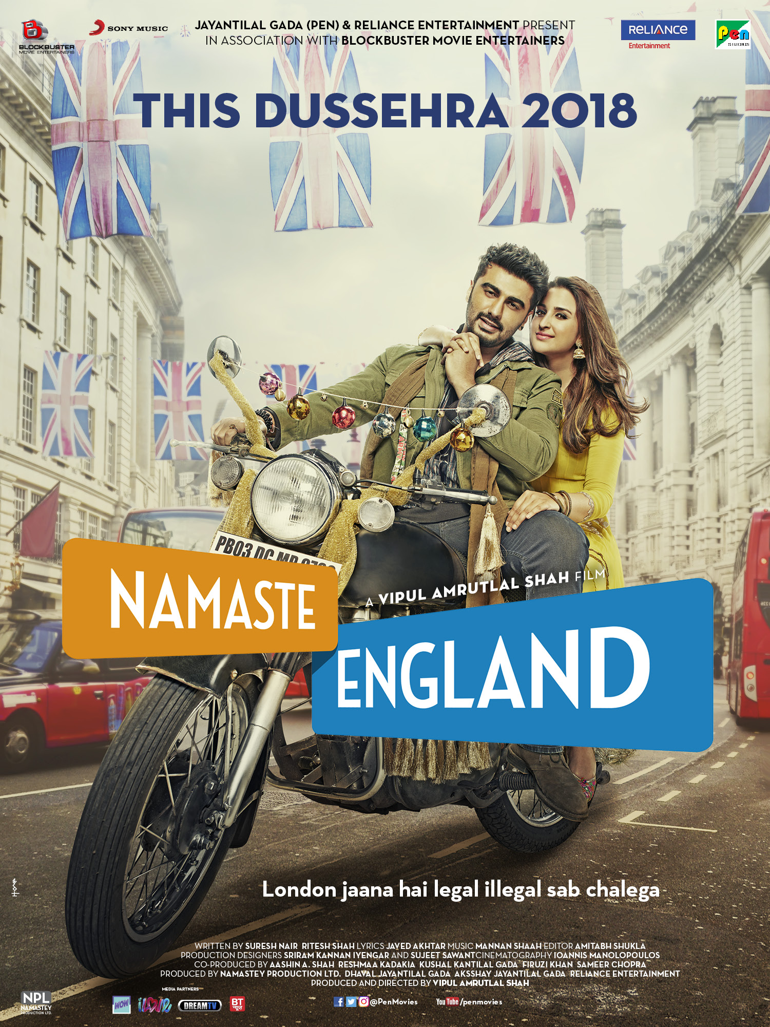 Namaste England (2018) Hindi 720p HEVC HDRip x265 AAC ESubs Full Bollywood Movie [650MB] Full Movie Download