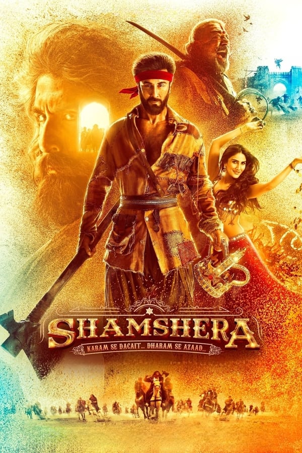 Shamshera (2022) Hindi 720p HEVC HDRip x265 AAC ESubs Full Bollywood Movie [850MB] Full Movie Download