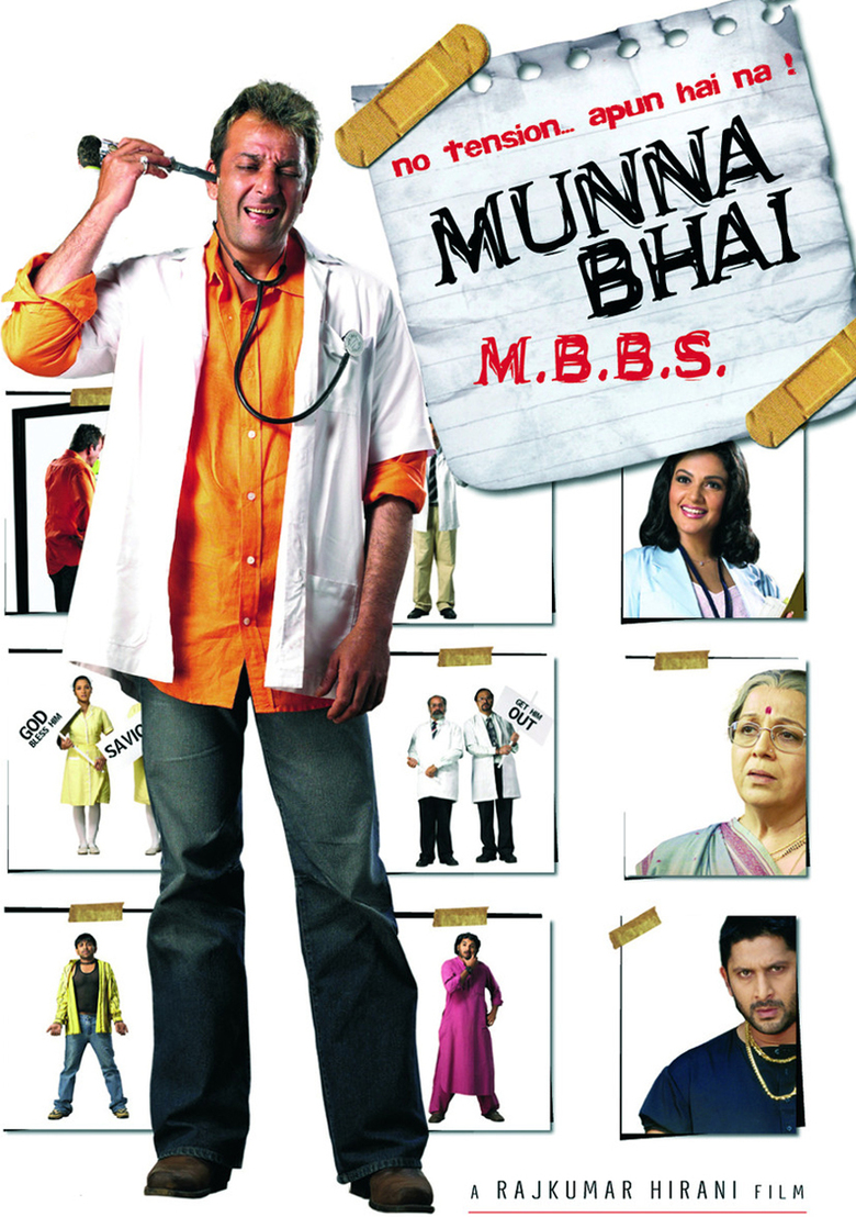 Munna Bhai M.B.B.S. (2003) Hindi 720p 10bit HEVC HDRip x265 AAC ESubs Full Bollywood Movie [1.2GB] Full Movie Download