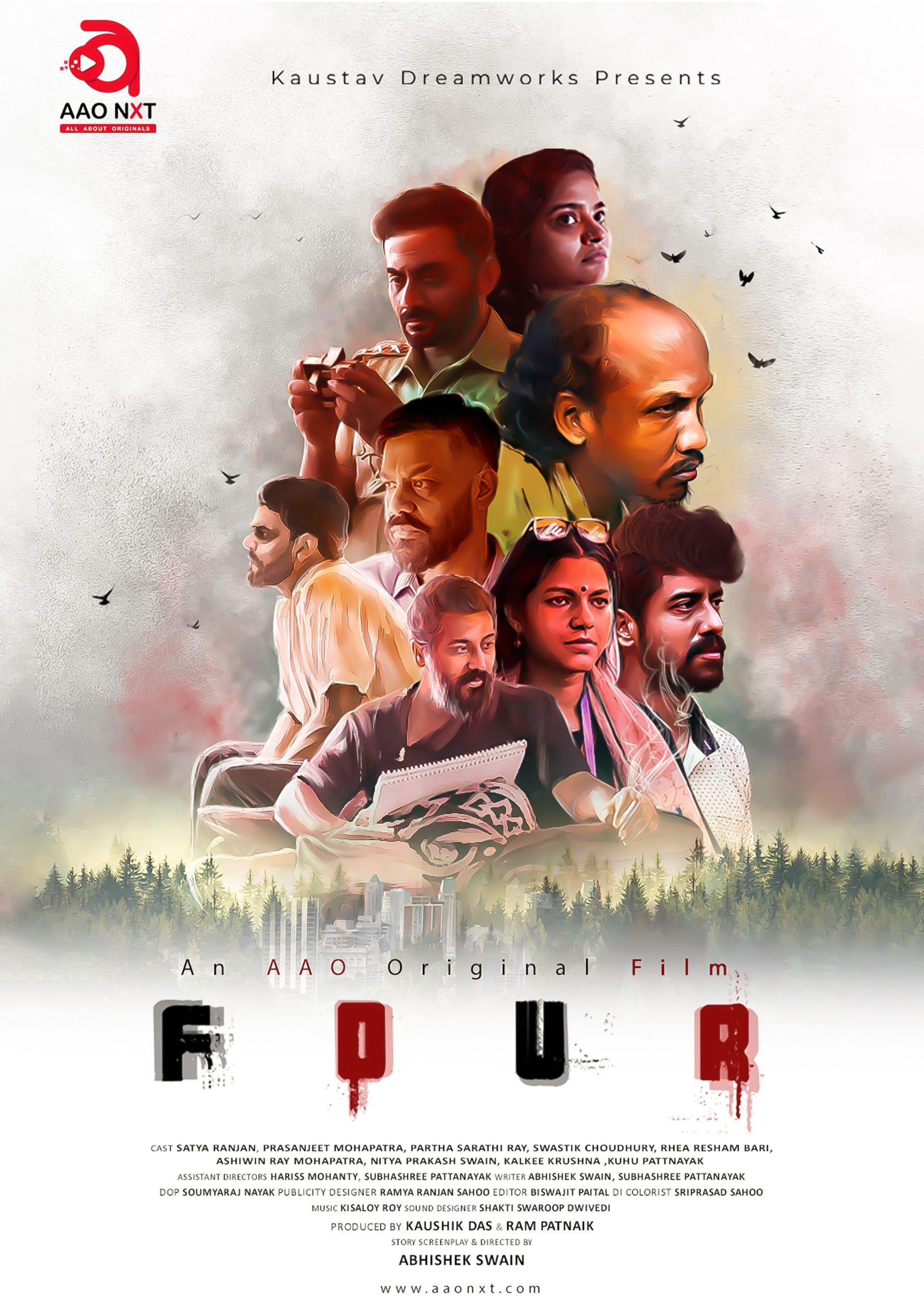 Four (2022) 720p HEVC HDRip [Dual Audio] [Hindi or Odia] x265 AAC ESubs [400MB] Full Movie Download